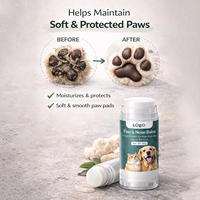 Baume pour pattes de chien en stick pour pattes sèches et gercées, hydratant, application facile, non gras, protection 40g, baume pour pattes et nez pour chiens et chats