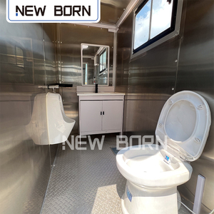Nuovo <span class=keywords><strong>Bron</strong></span> evento aziendale VIP bagno Festival portatile all'aperto bagno bagno di nozze rimorchio WC 11.48x6.28x7.38ft 5000T - Product Image 3