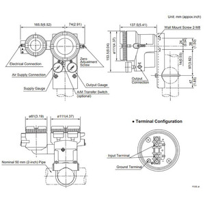 Convertidor de Corriente a Neumático Yokogawa Pk200 100% Nuevo y Original, Pk200-a73/ff1/amss - Product Image 2