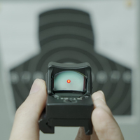 Visée à point rouge tactique R06 RDS Reflex Mini avec 3 réticules, point rouge durable en métal