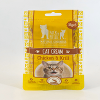 Paquet de valeur de pâte compressible pour chat Bouillon de thon au poulet Mélange de fruits de mer Enrichi en vitamine E