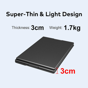 Layar Eksternal <span class=keywords><strong>Laptop</strong></span> Model S1000 Terlaris, Baru Datang, Kecerahan Tinggi, Tas Jinjing, Monitor Portabel Tiga Layar 15,3 Inci - Product Image 5
