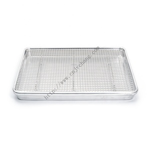 Bakery Accessories Full Perforated <strong>Trays</strong> of Aluminum Alloy <strong>Baking</strong> Sheet Pan <strong>with</strong> Rolled Edges - Product Image 5