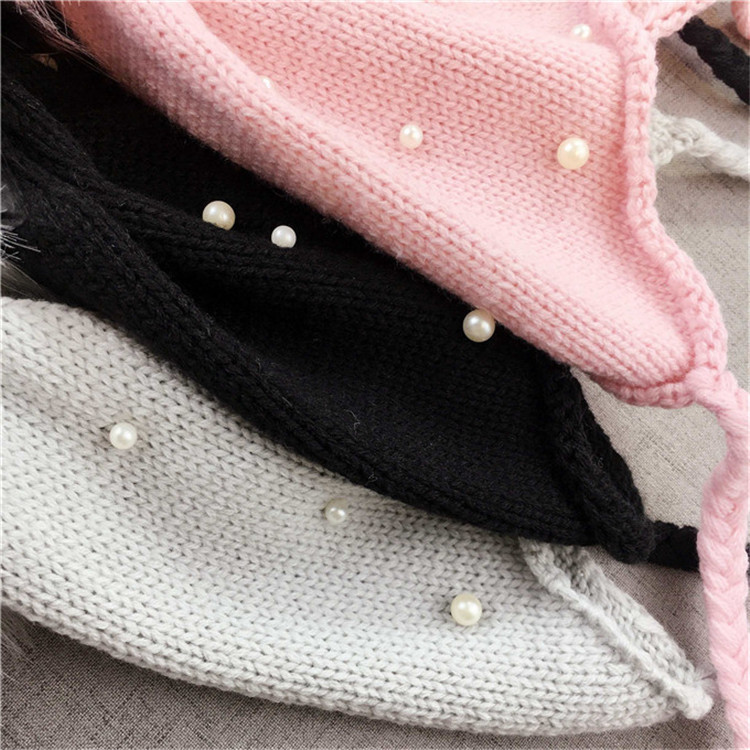 Оптовая продажа, вязаная шапка из органического хлопка для новорожденных