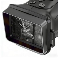 Monokuler Penglihatan Malam IR 4K Portabel 24MP Zoom Optik 18x Sensor CMOS Layar 2,8 inci Wi-Fi untuk Fotografi dan Video Luar Ruangan
