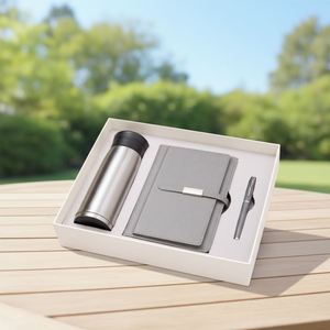 Custom Business Luxury Gift Box Ideas A5 Notebook with Pen Thermos Cup Bounce Cap Novelties Gift Set Wholesale - Product Image 4