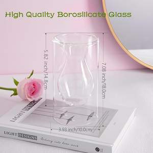Colourful <strong>Glass</strong> Transparent Vase Living Room Dining Table Dried Flowers Hydroponic Vases - Product Image 2