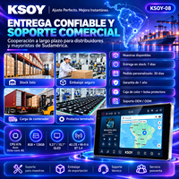 KSOY Universel 9 pouces 10 pouces Android 16 8 + 128G USB 8 Core 360 Caméra Commande au Volant Voiture Multimédia Voiture Lecteur DVD
