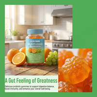 Yiteng OEM ODM Gummies Probiotiques à base de plantes riches en protéines pour adultes, favorisant la santé digestive et immunitaire, complément alimentaire quotidien, 60 unités par jour