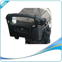 Sac à langer 2026, nouveau, caddy universel pour poussette, organisateur de poussette pour bébé avec porte-gobelets isothermes