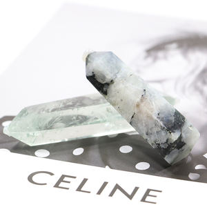 Nouvelle Arrivée Meilleur <span class=keywords><strong>Prix</strong></span> Quartz Vert En Gros Quartz Vert Double Point Tour Dt Cristal - Product Image 3