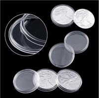Boîte à pièces de monnaie en plastique à fermeture hermétique, prix d'usine, pour pièces d'or Eagles, ajustement direct, capsule pour pièces de monnaie de 1 oz d'or Buffalos, 32 mm