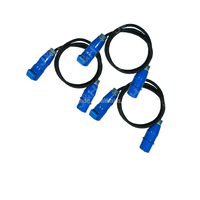Fiches IP44Industrial avec câble d'extension, câble d'extension CE VDE avec coupleur extérieur étanche IP67 3P 16A 32A H07RN-F J & H