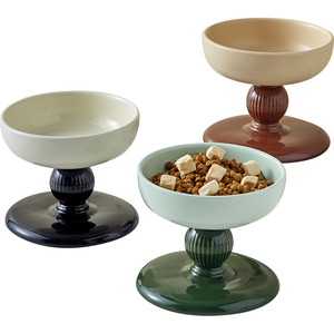 Bol en céramique pour chien Bol multicolore durable pour chien Bol pour animal de compagnie - Product Image 1