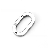 Fermoirs à ressort plats ronds ovales en acier inoxydable en forme d'oeuf Crochets toriques Boucle de connexion Fabrication de bijoux à bricoler soi-même Composants