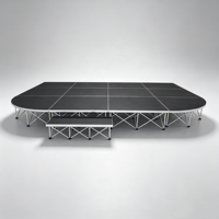Plateforme de scène pliable en alliage d'aluminium de haute qualité, scène intelligente pliable pour événements et concerts en plein air
