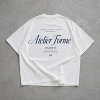 Nouvel Arrivage T-shirt Basique Ample pour Homme avec Impression de Lettres, Coupe Boxy, Idéal pour l'Été