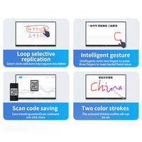 Tableau Interactif Tout-en-Un 4K 65 75 86 98 110 Pouces, Écran Tactile pour Salle de Classe