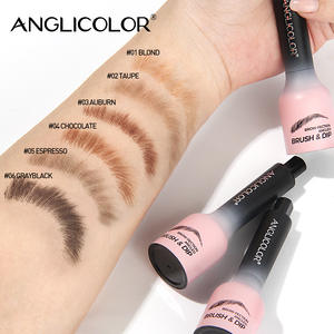 Factory Wholesale Custom Brow Gel Pen mit abgewinkelter Pinsel presse & Dip Wasserdichtes, langlebiges Augenbrauen-Make-up - Product Image 3
