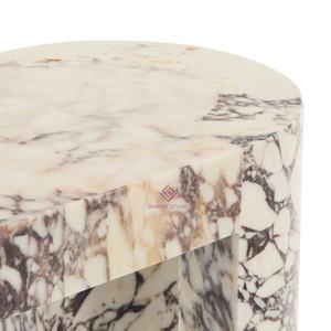 <span class=keywords><strong>Table</strong></span> <span class=keywords><strong>console</strong></span> de luxe en marbre violet naturel Calacatta Viola italien, bureau d'entrée moderne, décoration de hall - Product Image 5