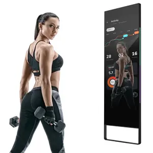 43 pollici Touch Screen Smart allenamento specchio esercizio Fitness specchio digitale segnaletica e visualizza chiosco pubblicità giocatori schermi