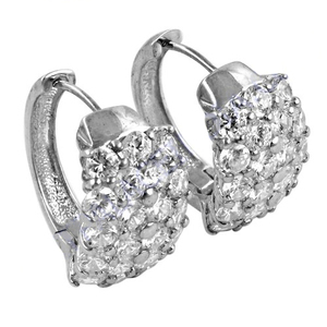 Newly Exotic Cubic Zircon Fashionable Round Brilliant Cut 925 Solid Sterling Silver <b>Earring</b> Amazing CZ Jewellery Gift - Product Image 2