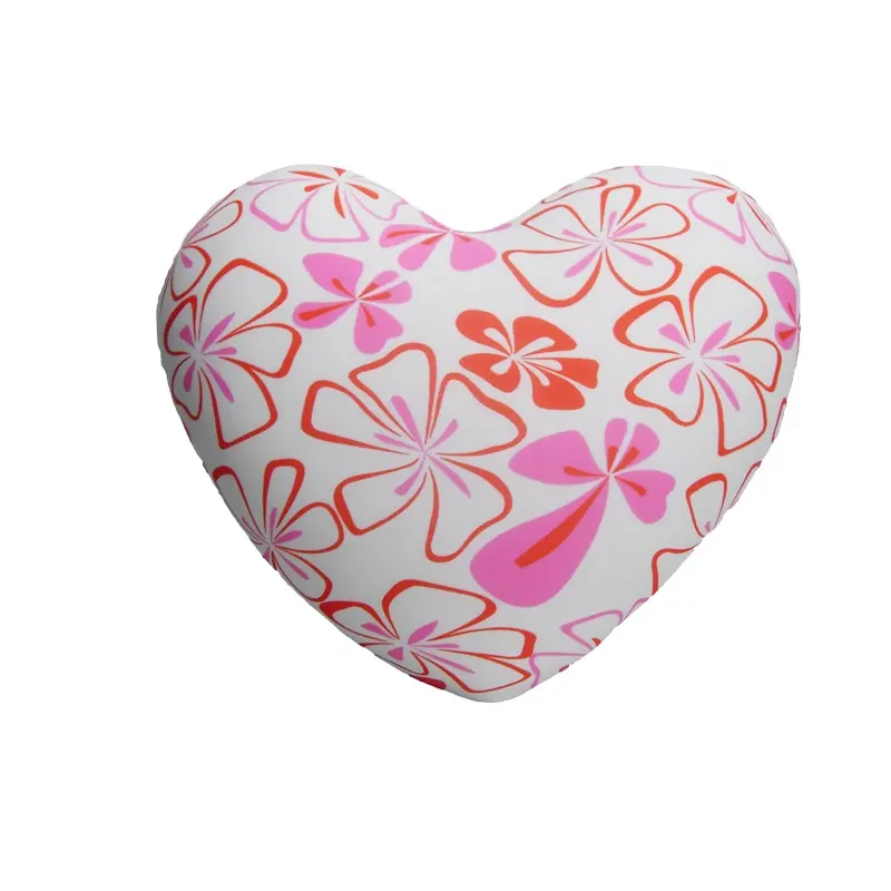 Logo personnalisable peluche farce doux multicolore amour coeur forme oreiller saint valentin cadeau coeur forme oreiller