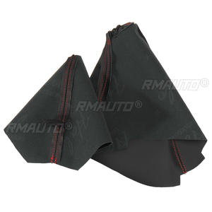 PU Leather Gear Shift Collar Parking Handbrake Gaiter <b>Boot</b> <b>Cover</b> LR006172 LR002758 for Land Rover Freelander 2 2008-2013 - Product Image 3