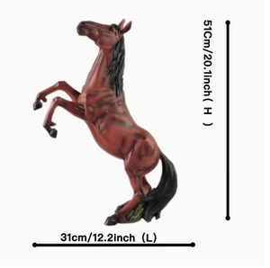 Statue de cheval en résine, figurine de <span class=keywords><strong>Mustang</strong></span> pour la décoration de jardin - Product Image 3