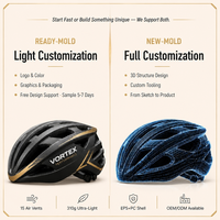 Casque de VTT pour adultes personnalisable OEM ODM avec lumière LED rechargeable par USB, motif à pois, léger, casques de vélo personnalisables