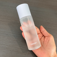 Adecuado para el Cuidado Facial y Envases Cosméticos, Botella de Plástico PET Vacía de 100ml/120ml/150ml con Tapa Esmerilada para Tónico/Essence