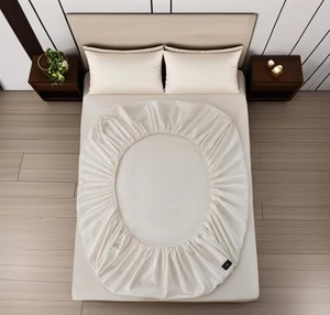 Sábana Ajustable de Algodón Orgánico con Fibra de Plata para Aliviar la Fatiga, Suave y Cómoda - Product Image 3