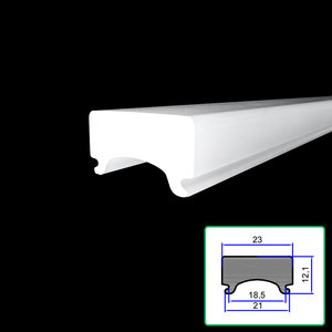 Ống khuếch tán acrylic chuyên nghiệp tùy chỉnh, hình vuông, làm từ nhựa PMMA, dùng cho đèn <span class=keywords><strong>LED</strong></span> - Product Image 1