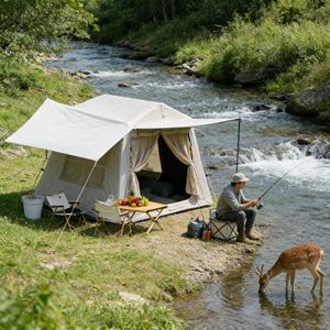 Tente de camping gonflable de grande capacité pour le team building en plein air, les réunions de famille et l'hébergement lors de festivals - Product Image 3
