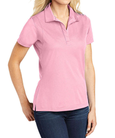 Logo personnalisé 100% Polyester Piqué Solide Rose Travail d'Affaires pour Polo Tricoté Respirant Court Longueur Bouton de Marque Privée