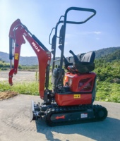 Mini-excavatrice 1,2 tonne avec moteur Kubota CE EURO 5 EPA, livraison gratuite, petite excavatrice sur chenilles, excavatrice personnalisée, excavatrice domestique CE