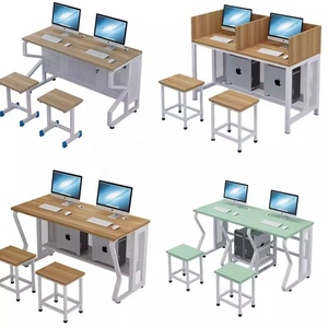 Customizable Extendable Multifunctional Small and Medium-Sized <strong>Computer</strong> Desks with Wood Surface for School <strong>Computer</strong> Classrooms - Product Image 2