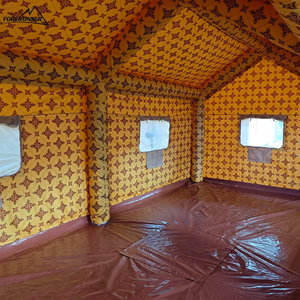 Tente gonflable à deux chambres en tissu Oxford 600D double couche, grand abri familial pour le camping en plein air, idéale pour les voyages dans le désert du Moyen-Orient - Product Image 5