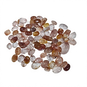 Quartz Rutile Orange Naturel de Haute Qualité, Tailles Libres, Formes Ovale et Poire, Certifié par un Certificat Tierce Partie pour la Fabrication de Bijoux - Product Image 1