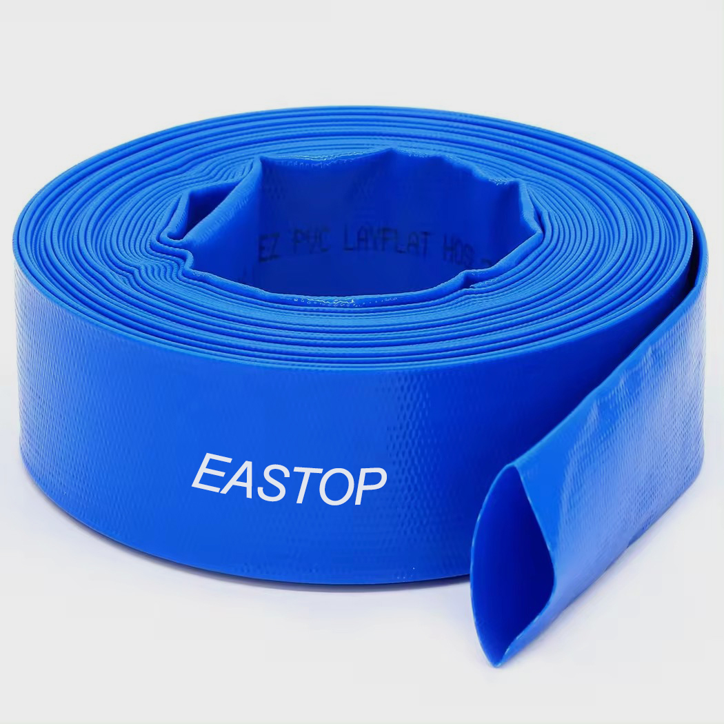 ПВХ manguera de agua / 1 2 3 4 6 8 10 12 14 16 pulgadas azul tubo de PVC / manguera de agua para el riego agricola, la mineria
