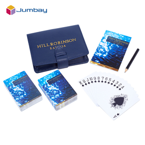 Tùy chỉnh in ấn đôi PU da hộp cho Arabic nhựa không thấm nước PVC pokers chơi thẻ đứng trò chơi giải trí gia đình - Product Image 3