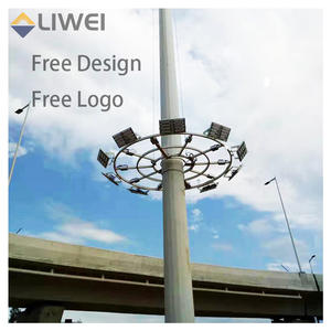 <span class=keywords><strong>Campo</strong></span> de fútbol 50 pies 55 pies 60 pies 65 pies 70 pies 80 pies Luz de poste de acero Galvanizado en caliente Luz de mástil alto con sistema de elevación automático - Product Image 1