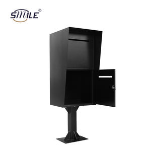 Boîte <span class=keywords><strong>aux</strong></span> <span class=keywords><strong>lettres</strong></span> en métal antirouille à <span class=keywords><strong>2</strong></span> <span class=keywords><strong>portes</strong></span> CHNSMLIE, grande capacité pour colis et <span class=keywords><strong>lettres</strong></span>, durable, antivol, étanche, pour service postal et appartement - Product Image 5