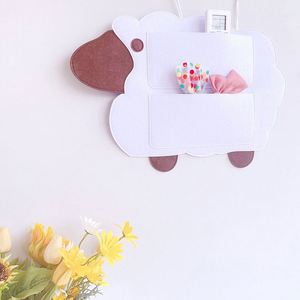 Organisateur de pinces et épingles à cheveux, pochette de rangement pour accessoires, adorable sac de rangement en feutre durable en forme de mouton - Product Image 6