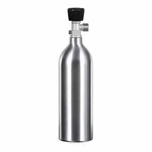 cilindro 2l Suppliers-Mini cilindro de alumínio para aquário, cilindro de co2 vazio 2l