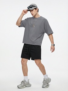 T-Shirt Oversize Stile Retrò in Puro Cotone con Logo Ricamato Personalizzato, Manica Corta, Stile Streetwear, Vendita all'Ingrosso - Product Image 2