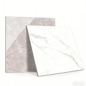 Carreaux de sol en porcelaine effet marbre blanc poli 1000x1000mm, antidérapants, en céramique émaillée, pour murs et sols, en promotion - Product Image 1