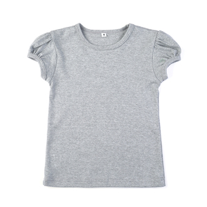 2026 Boutique <span class=keywords><strong>maglietta</strong></span> personalizzata con maniche a sbuffo in cotone 100% bianco t-Shirt estive da bambina t-Shirt - Product Image 5