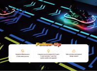 Interactive Indoor Go Kart Racing pour Adultes Vidéo Projecteur Parc À Thème Big Bumper Cars Metal & PVC Material