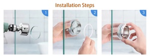 Round Shower <strong>Door</strong> Handle Glass Sliding <strong>Door</strong> Pull Push Handle Hidden Concealed Bath Room <strong>Door</strong> <strong>Knob</strong> - Product Image 5